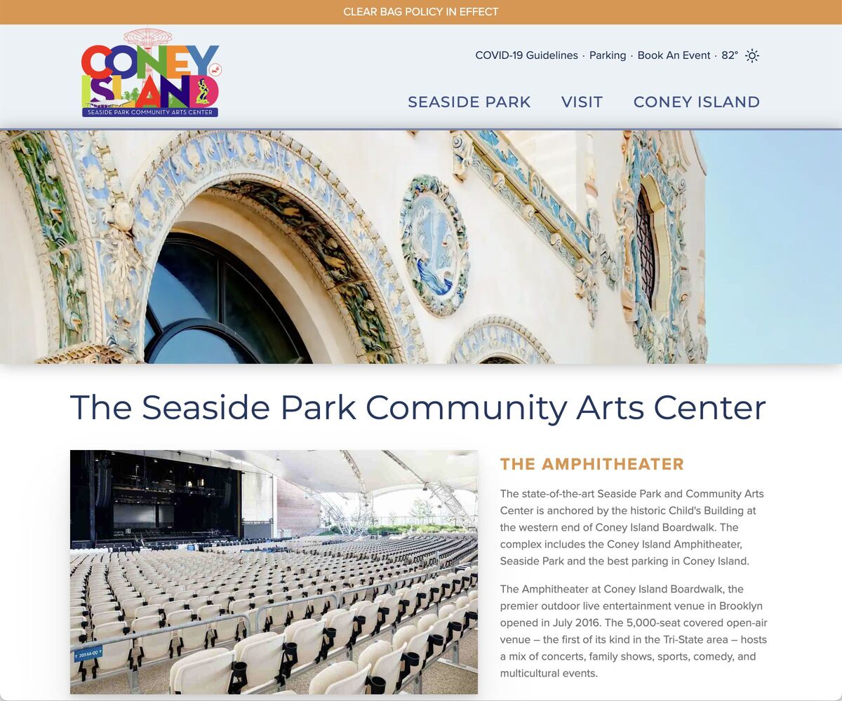 Seaside Park Coney Island Webpage